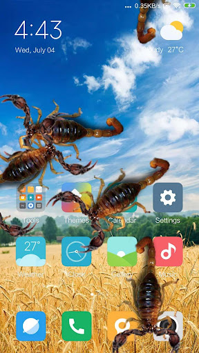 Android application Scorpion in phone prank screenshort