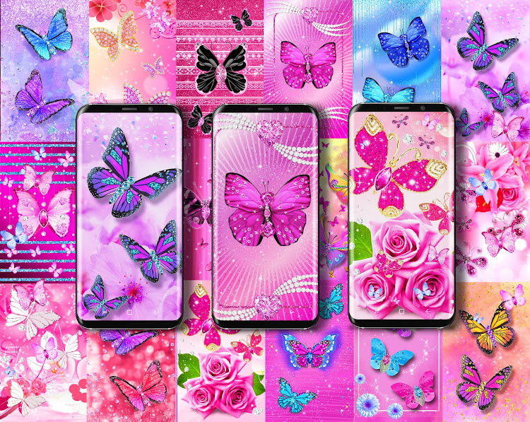 Diamond butterfly wallpapers - 25.8 - (Android)