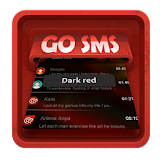 Dark red SMS Art icon