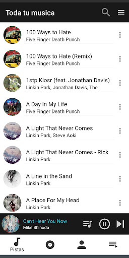 Android application Walkerby Music Player screenshort