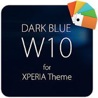 Dark Blue W10 for XPERIA Theme