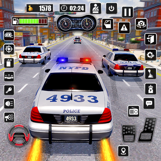 Crazy Car Chase: Police Games  Icon