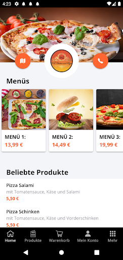 Vin Chicken & Pizza Screen 2