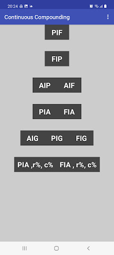 Engineering Economy calculator Screen 2