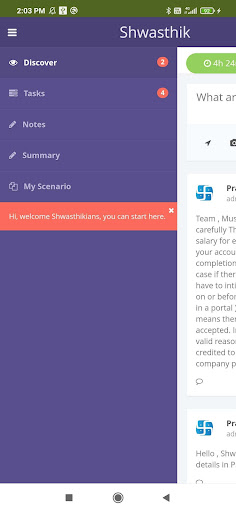 Android application Shwasthik Portal screenshort