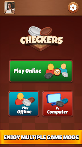 Checkers Draughts Board Game