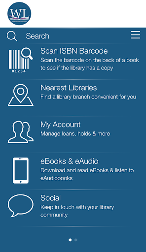Android application Westmeath Libraries screenshort