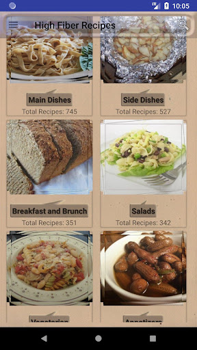 Android application High Fiber Recipes screenshort