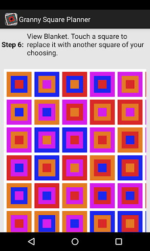 Screenshot of Granny Square Planner
