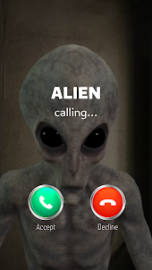 alienígena de chamada de vídeo
