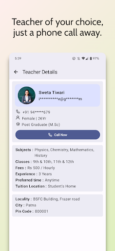 TutorBe: Knowledge On-Demand Screen 3