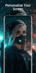 Girl Mask Wallpaper