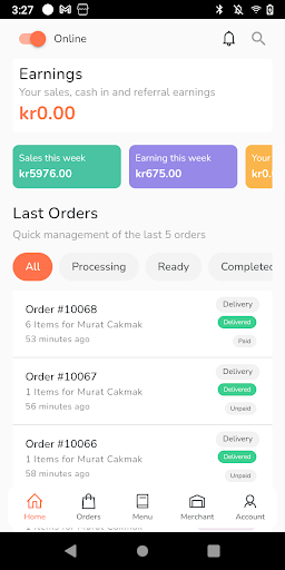 Android application Hotbring Admin screenshort