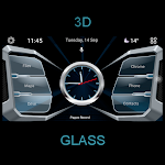 Cover Image of Download CL theme 3D Glass  APK