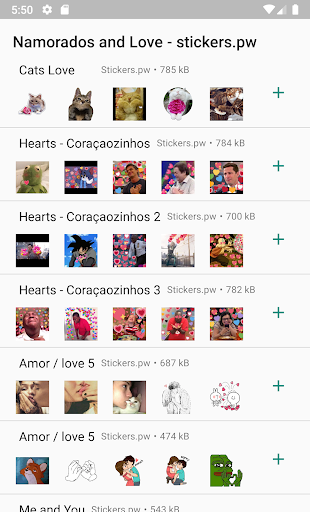 Stickers: Love Valentine Heart Screen 2