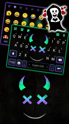 Neon Monster Smile Keyboard Ba Screen 3