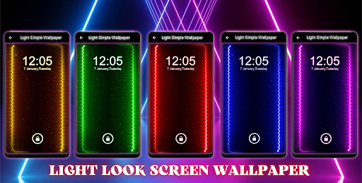 Android application Light Background : Lock Screen screenshort