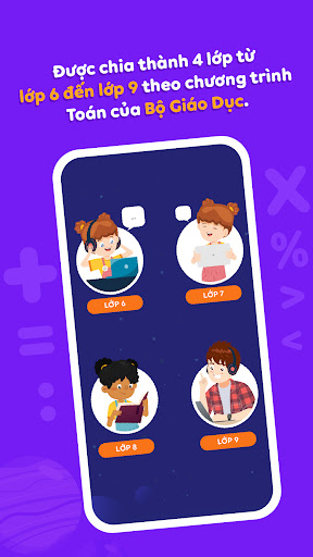 Android application AloWings - Toán screenshort