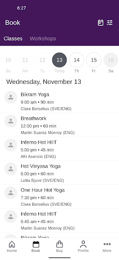 Hot Yoga West Screenshot 2 - AppWisp.com