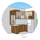 minimalist kitchen icon