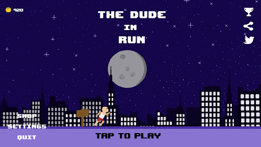 Android application The Dude in Run screenshort