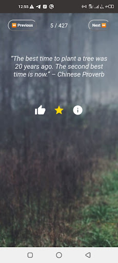 Android application QuoteMe screenshort