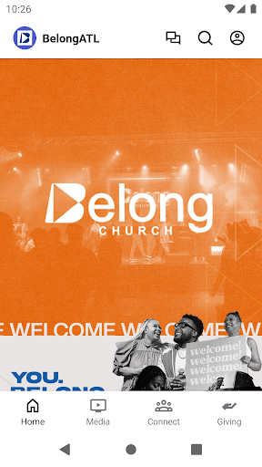 Android application Belong Church ATL screenshort