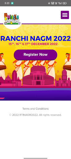 Android application NAGM 2022 RANCHI screenshort