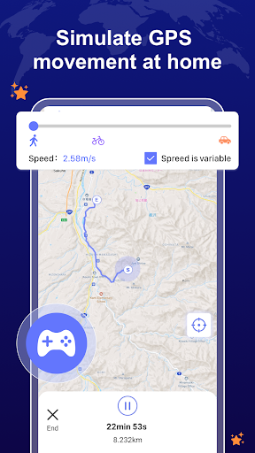 MocPOGO - Fake GPS, JoyStick Screen 2