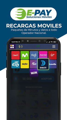 ePay Recargas Móviles Screen 2