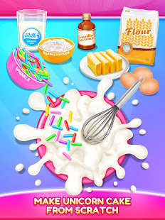 Unicorn Rainbow Cake-Diy Sweet Galaxy Desserts 1.2 APK screenshots 6