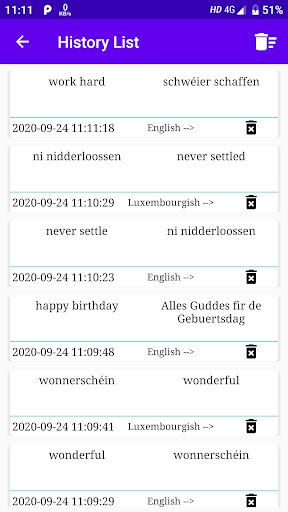 English Luxembourgish Translat Screen 2