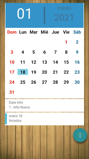 Android application Calendario de Chile 2024 screenshort