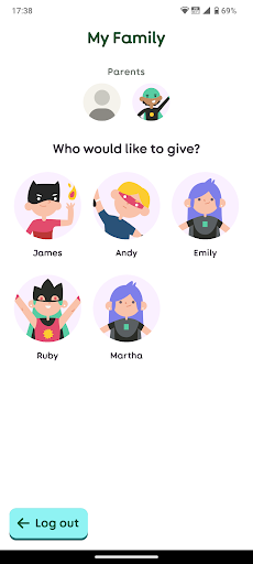 Android application Givt 4Kids screenshort