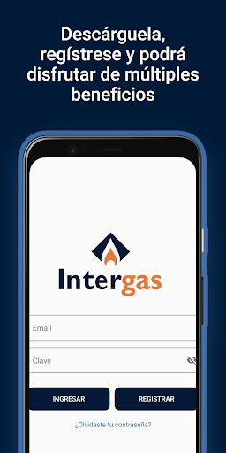 Android application Intergas screenshort