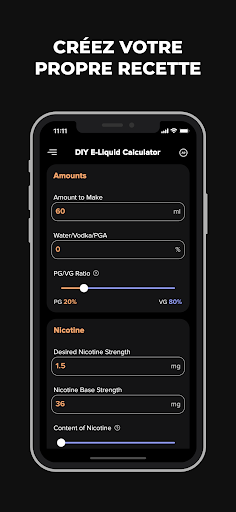 Aperçu de l'application