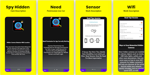 Android application Hidden Back Spy Camera Finder screenshort