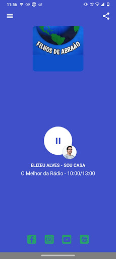 Android application Rádio Filhos de Abraão screenshort