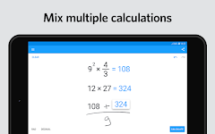 screenshot of MyScript Calculator 2