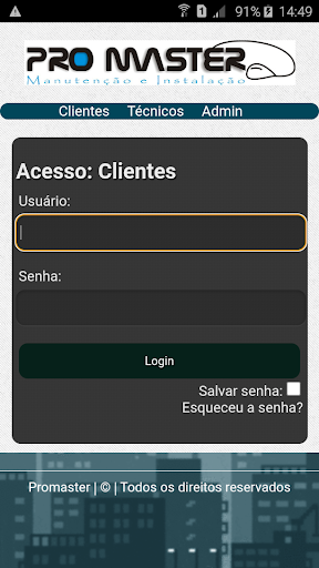 Pro Master Manut e Instalação Screen 2
