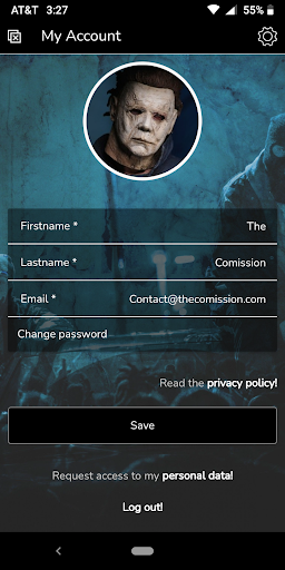 Android application THECOMISSION screenshort