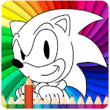coloring sonic icon