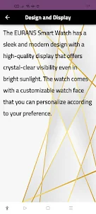 EURANS Smart Watch guide