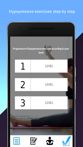 Android application Hypopressive Exercices screenshort