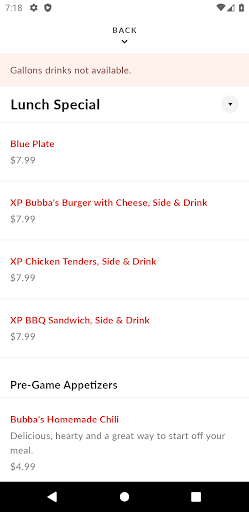 Bubbas Good Eats Screen 3