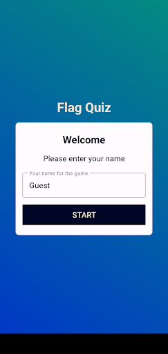 Android application Flag Quiz screenshort
