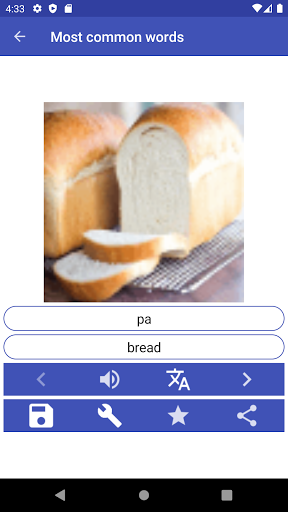 Android application Learn Catalan screenshort