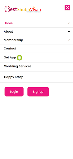 Android application Best Shubh Vivah screenshort