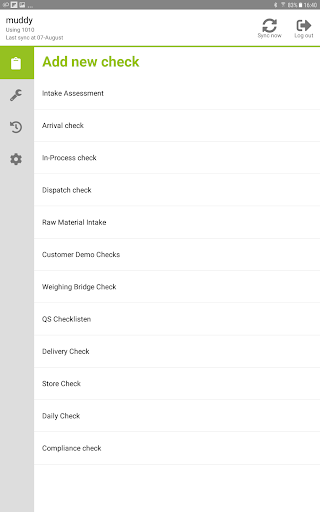 Android application Greenlight Quality Control 2 screenshort