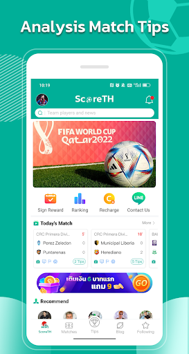 Android application ผลบอลสด - ScoreTH screenshort